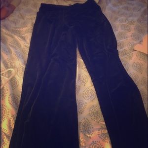 Velvet Wide Leg Pants